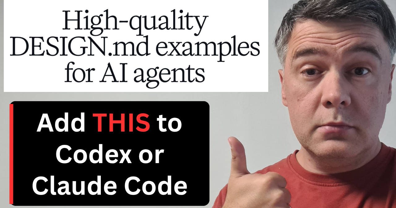 I Tried Ready-Made DESIGN.md in Codex and Claude Code