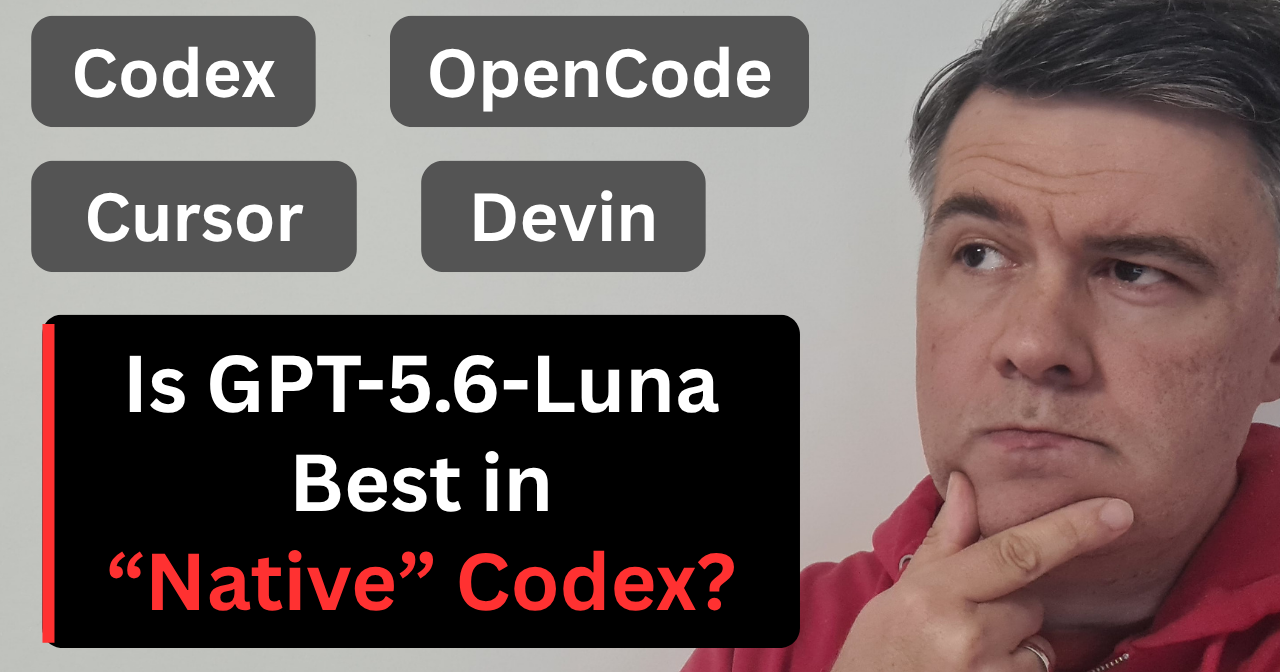 "Harness Battle". Round 1: Codex / OpenCode / Cursor / Devin with Luna Max